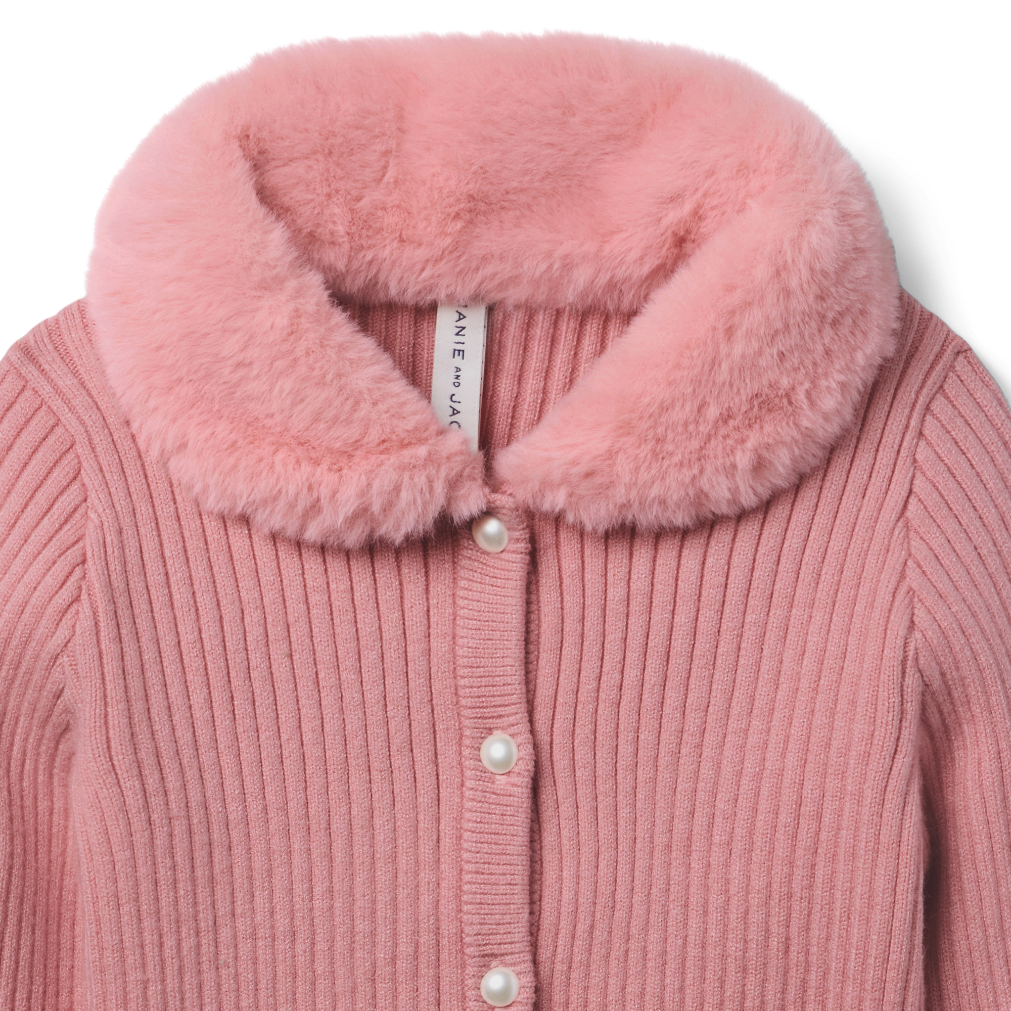 American Girl? x Janie and Jack Rosy Ribbed Cardigan for Girls - Image 6