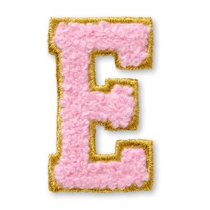 AG? Letter E Stick-On Patch