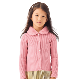 American Girl? x Janie and Jack Rosy Ribbed Cardigan for Girls