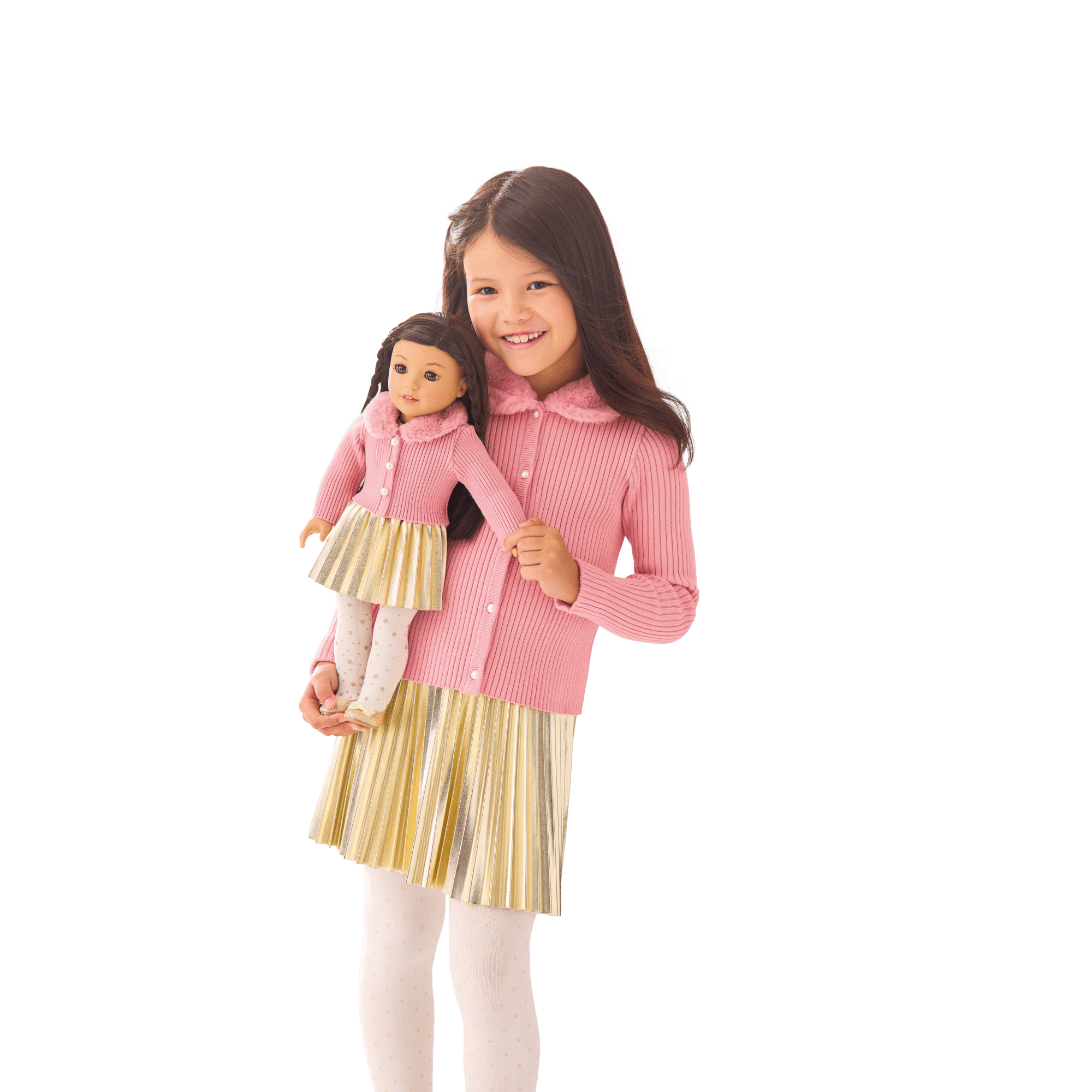 American Girl? x Janie and Jack Rosy Ribbed Cardigan for Girls - Image 7