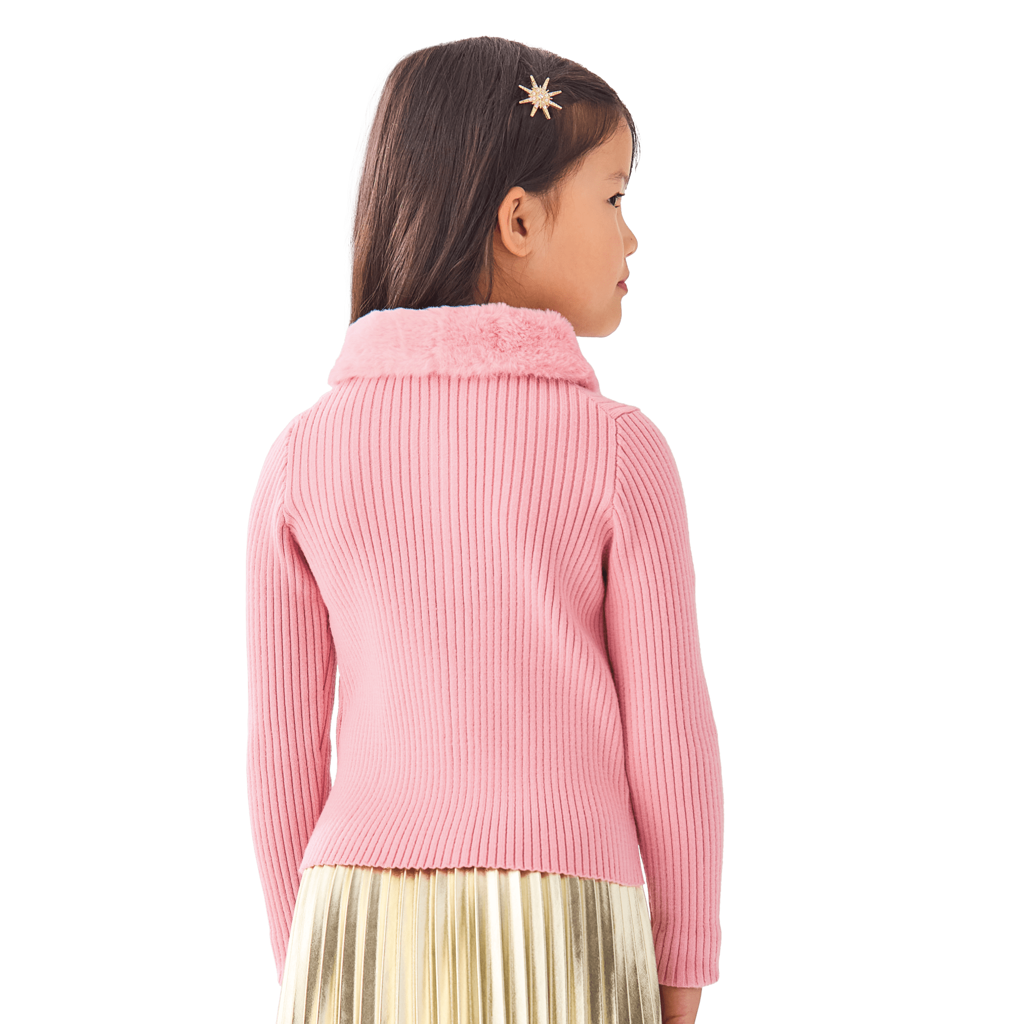American Girl? x Janie and Jack Rosy Ribbed Cardigan for Girls - Image 3