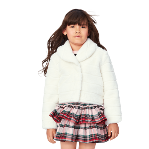 American Girl? x Janie and Jack Winter-White Jacket for Girls
